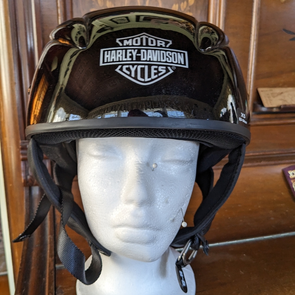 Xs authentic Harley silver flame helmet